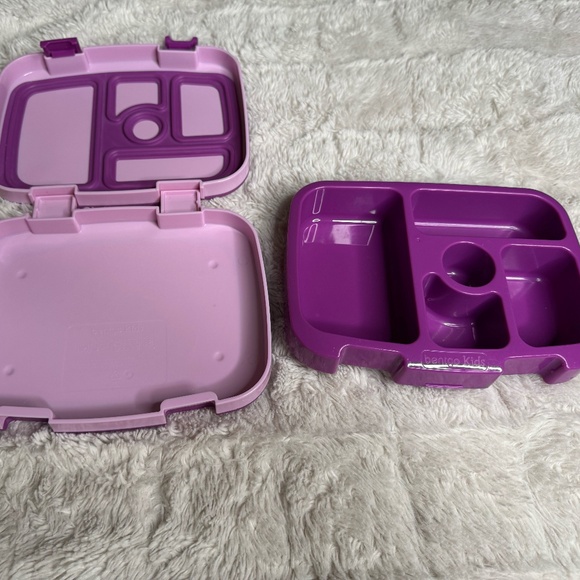 Bentgo Kids Bento Style 5 Compartment Leak Proof Lunch Box, Purple, - Picture 4 of 4